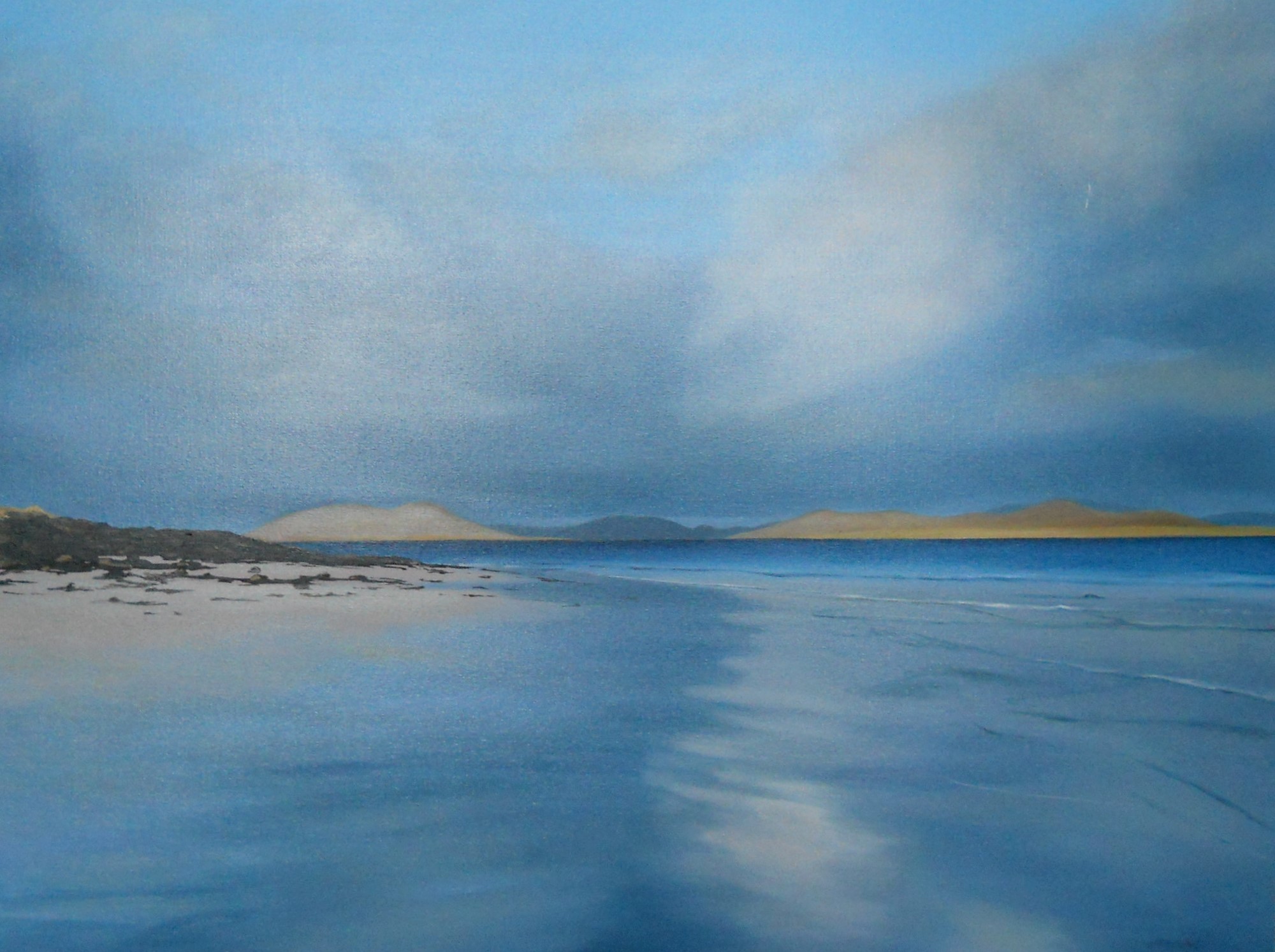'Sun on Harris From Berneray' by artist Nicola Wakeling